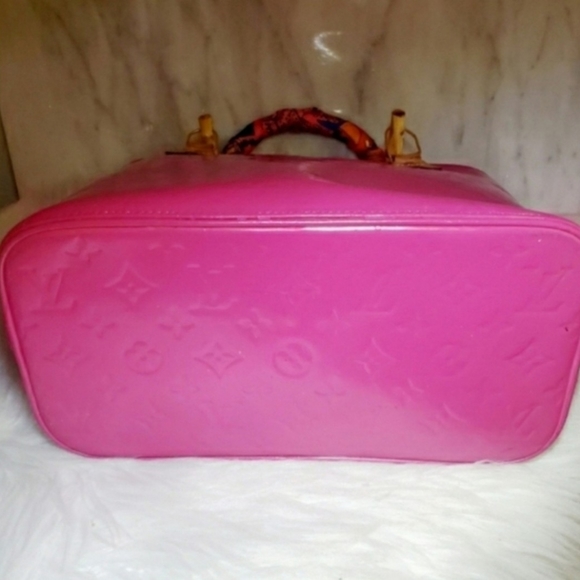 Louis Vuitton Houston Vernis Tote Pink Bag Satchel Shoulder Bag - Picture 7 of 8